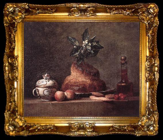 framed  jean-Baptiste-Simeon Chardin La Brioche, ta009-2